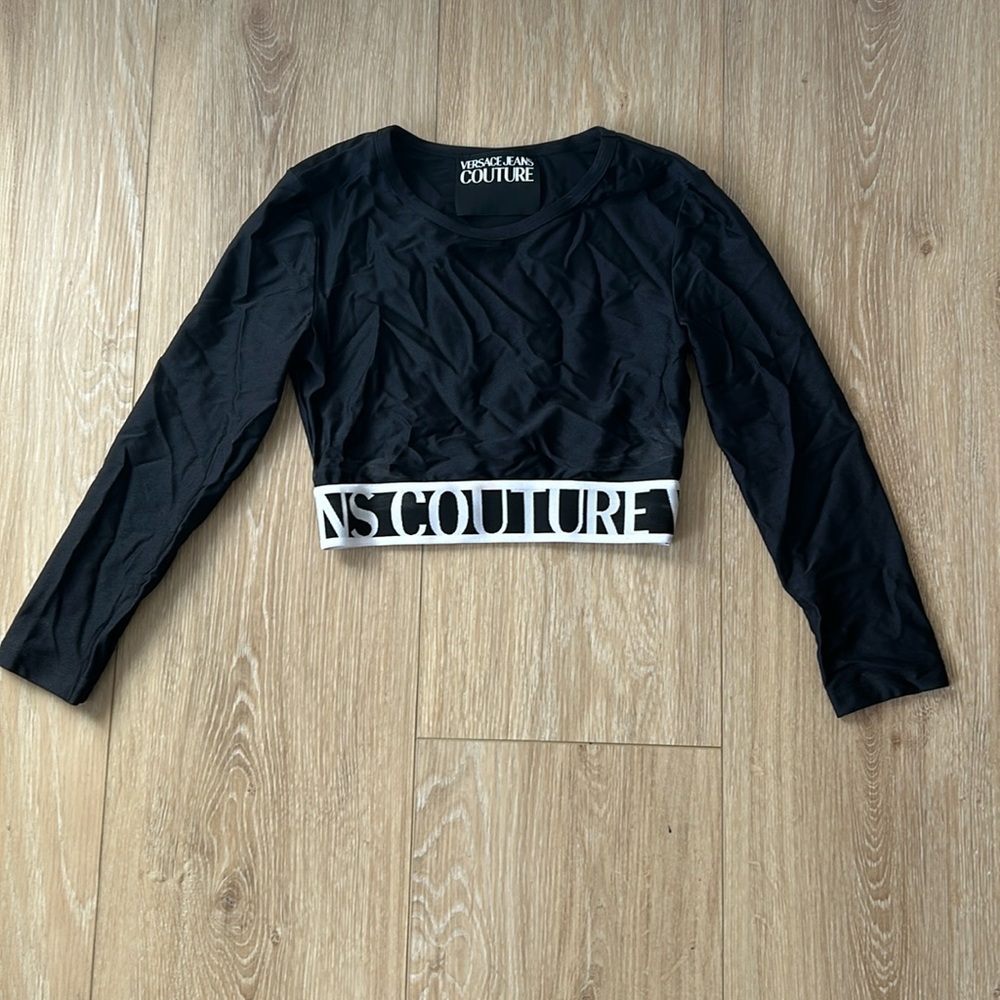 Versace jeans couture crop top